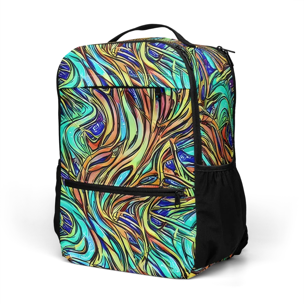 Cobalt Flow on Utility Backpack — Left Front