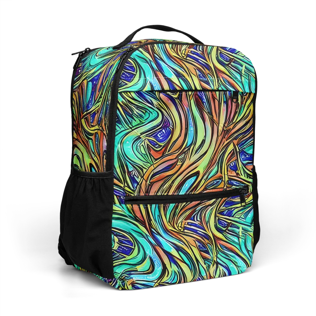 Cobalt Flow on Utility Backpack — Right Front