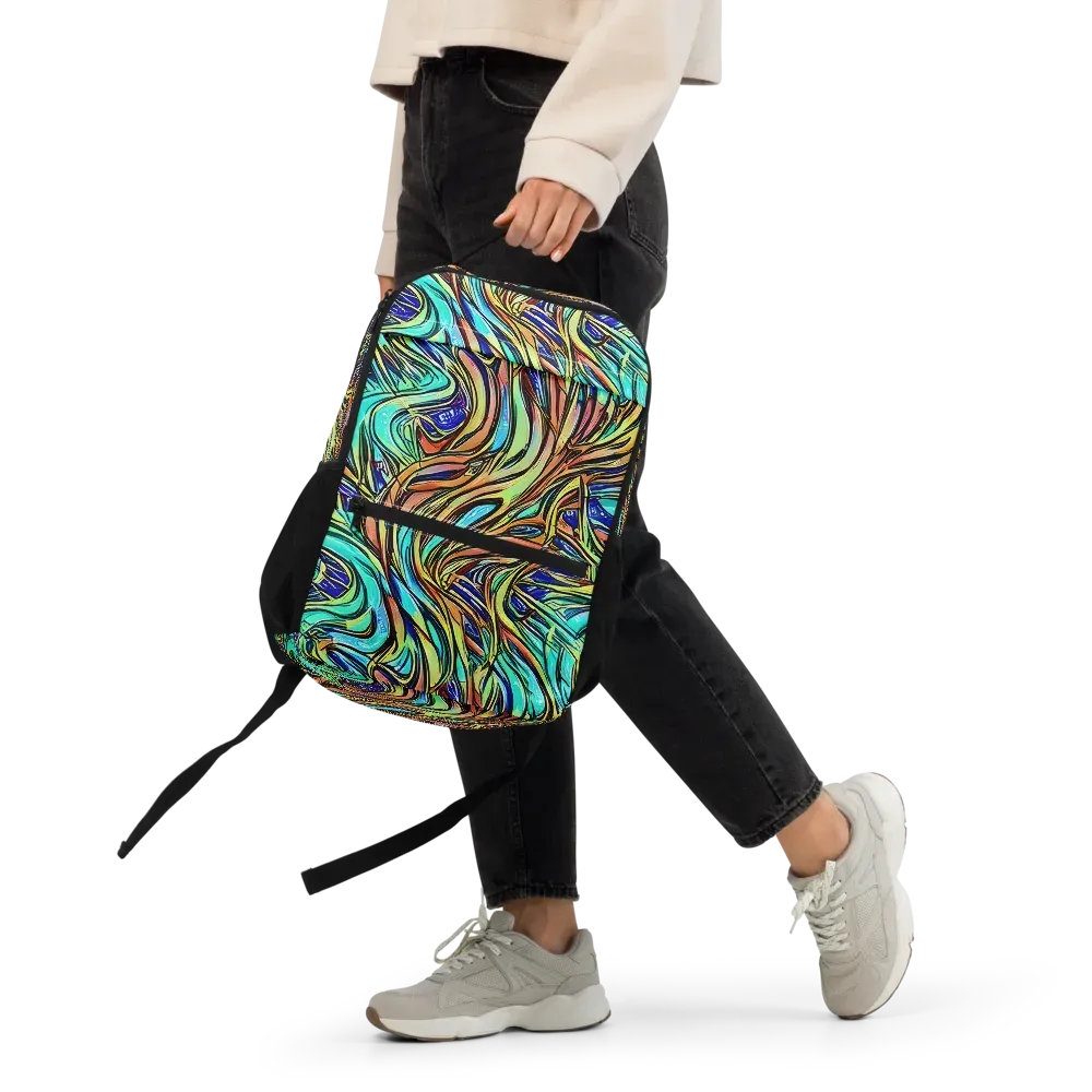 Cobalt Flow on Utility Backpack — Front