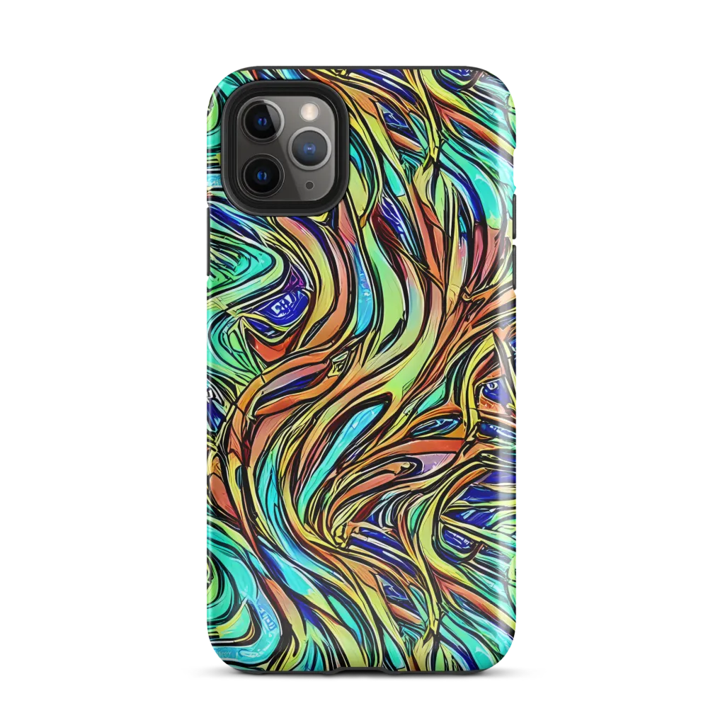 Cobalt Flow on Tough Case for iPhone® — Front