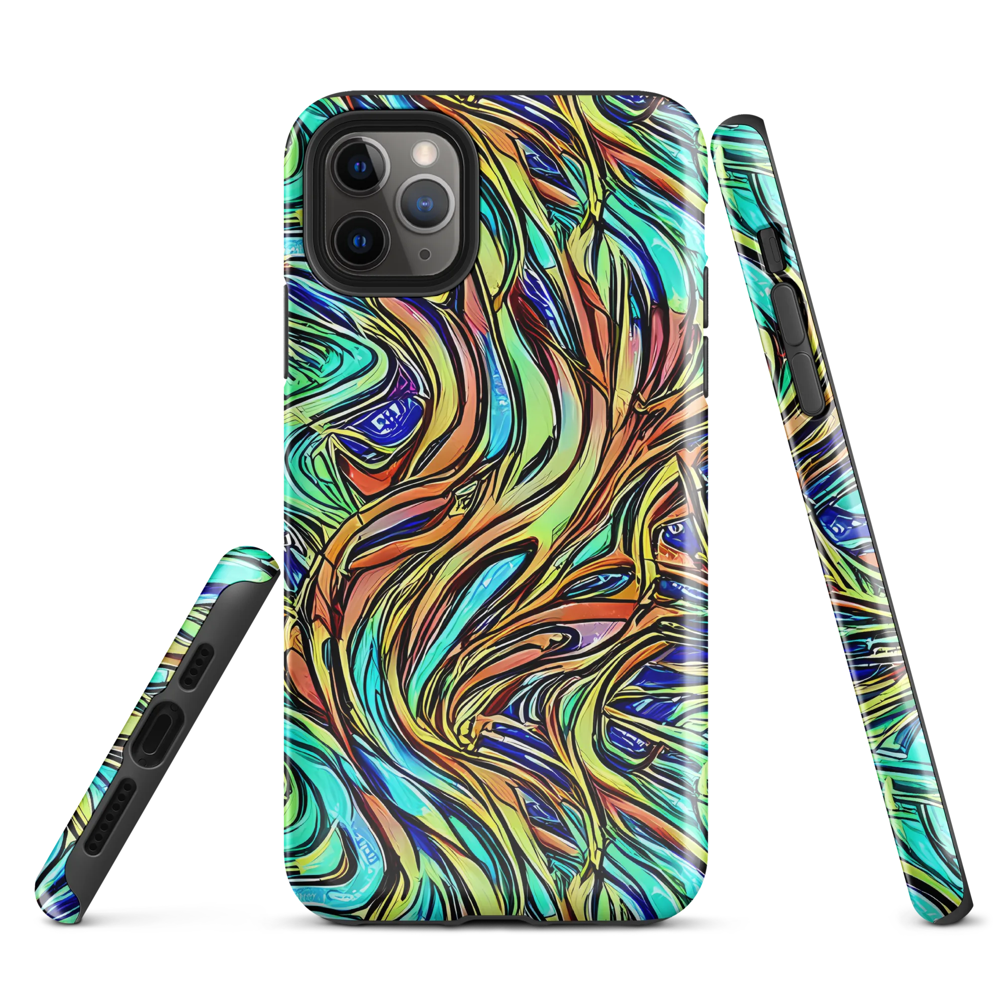 Cobalt Flow on Tough Case for iPhone® — Front