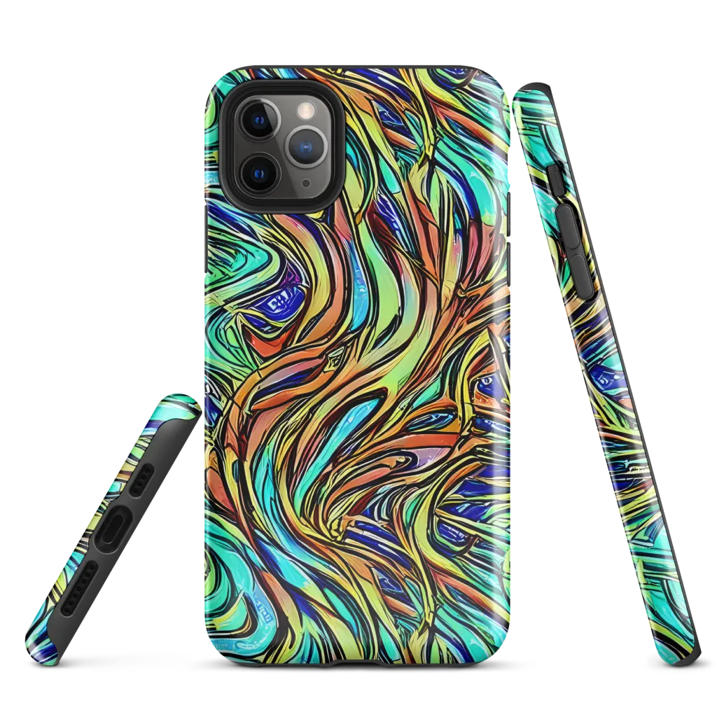 Cobalt Flow on Tough Case for iPhone® — Front