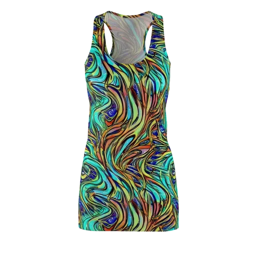 Cobalt Flow on a Racerback Dress