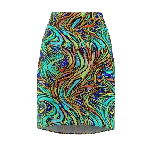 Cobalt Flow on a Pencil Skirt