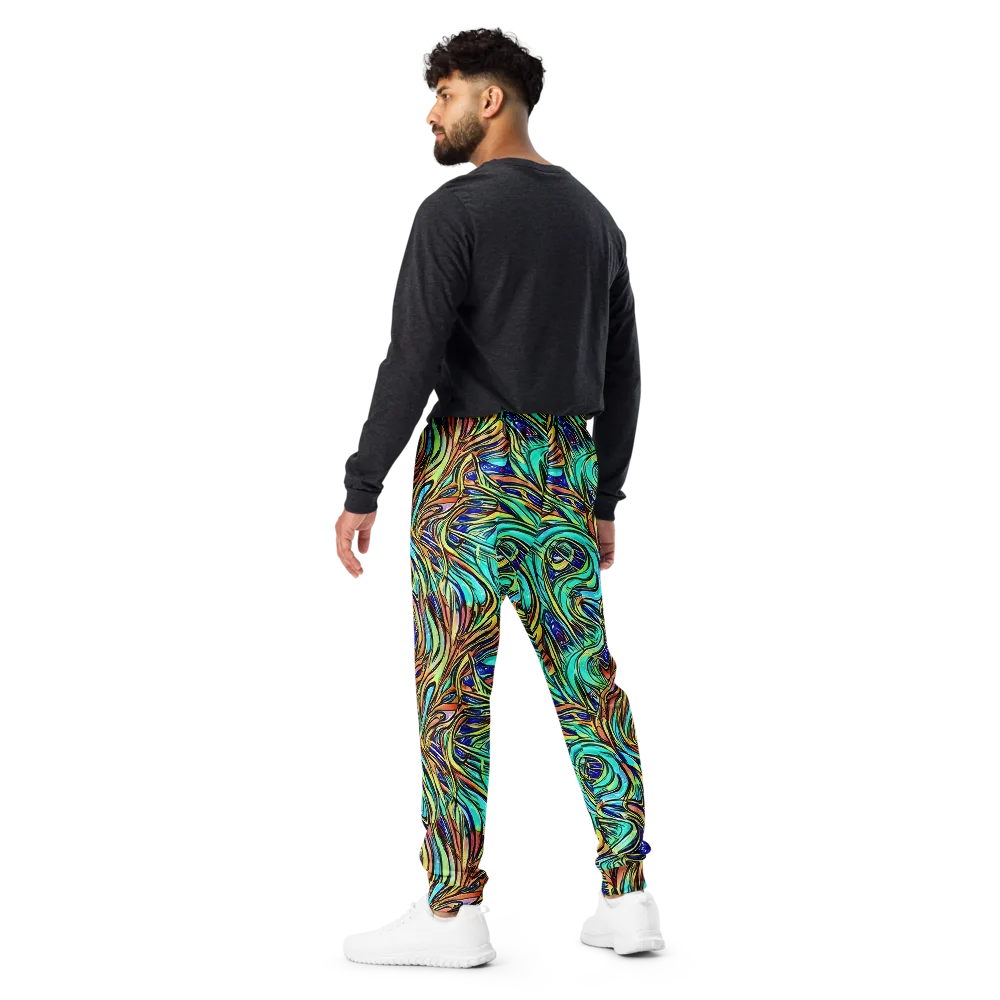 Cobalt Flow on Men's Joggers — Back