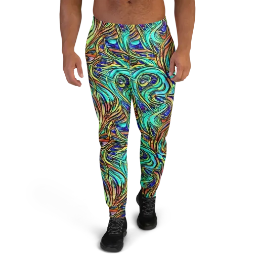 Cobalt Flow on a Men's Joggers