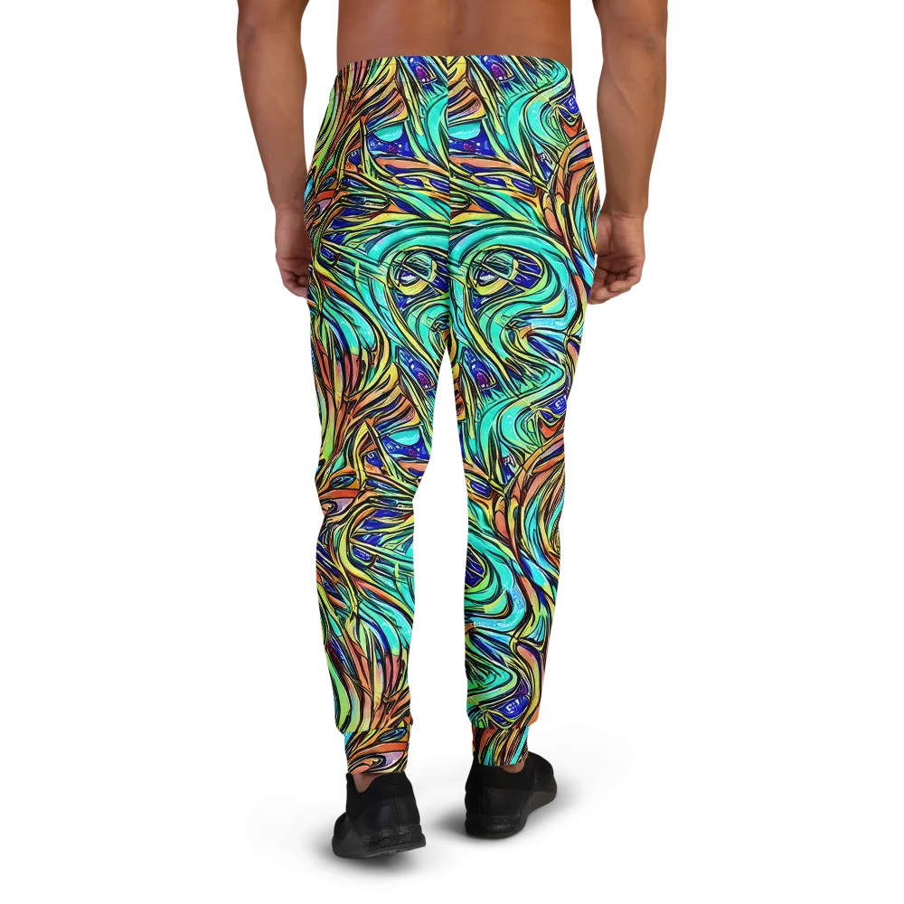 Cobalt Flow on Men's Joggers — Back