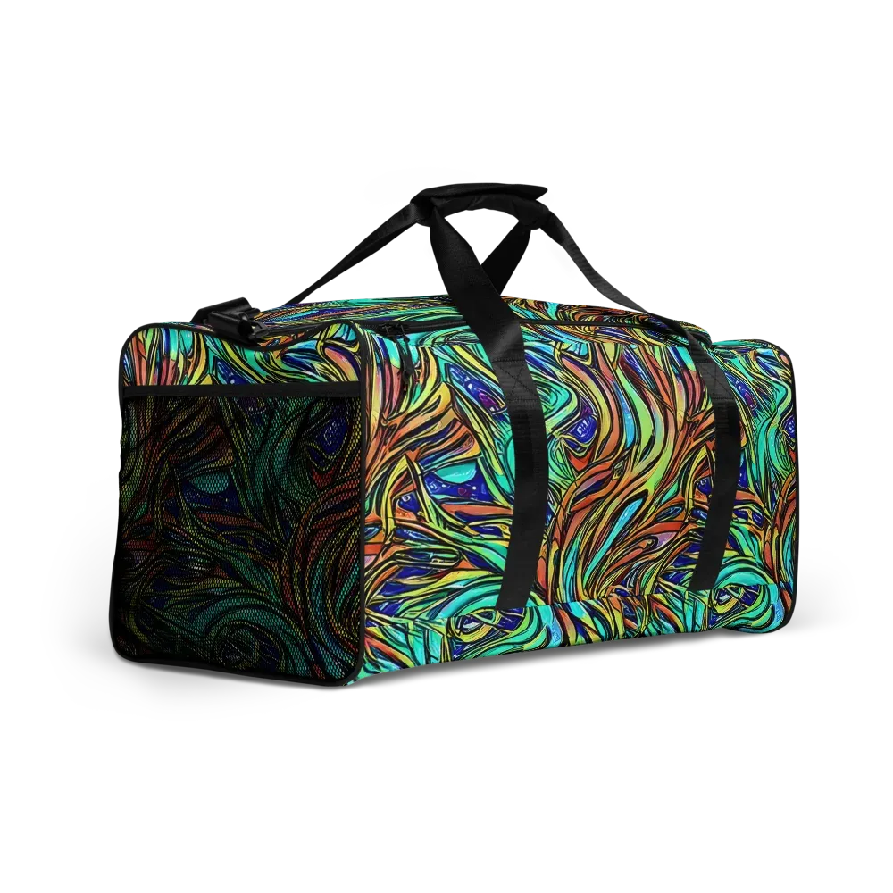 Cobalt Flow on Duffle Bag — Right Front