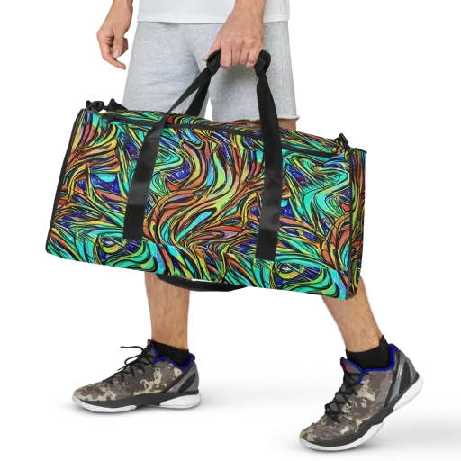 Cobalt Flow on a Duffle Bag