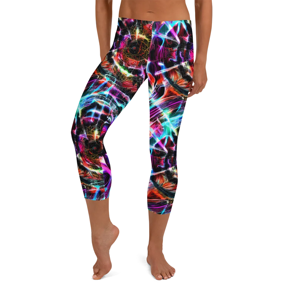 Laser Tempest on Capri Leggings — Front