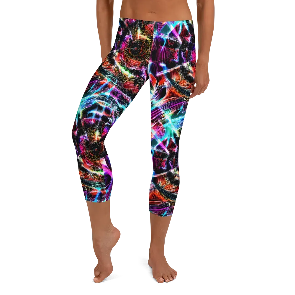 Laser Tempest on Capri Leggings — Front