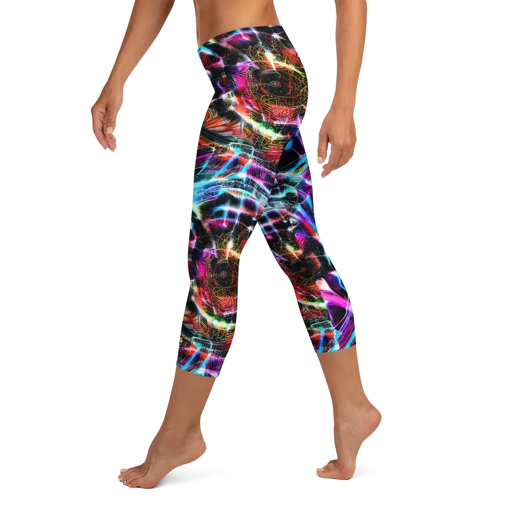 Laser Tempest on Capri Leggings — Left