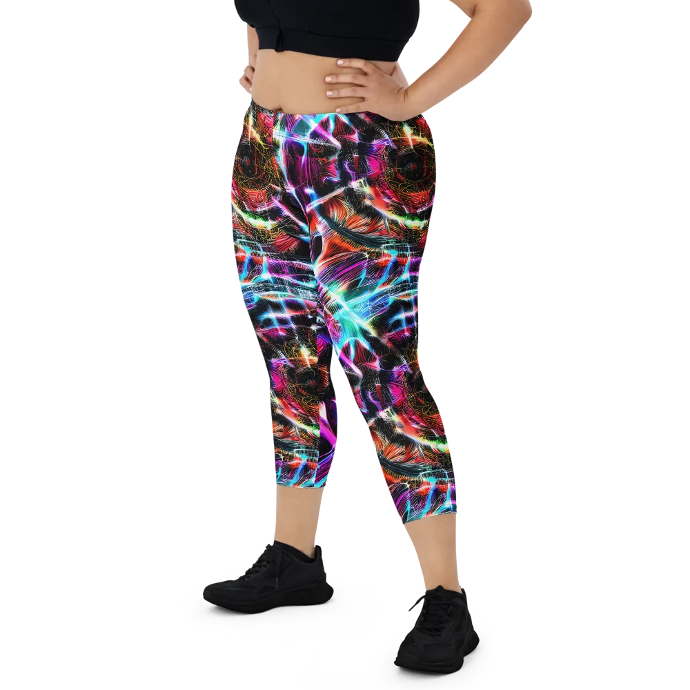Laser Tempest on Capri Leggings — Front