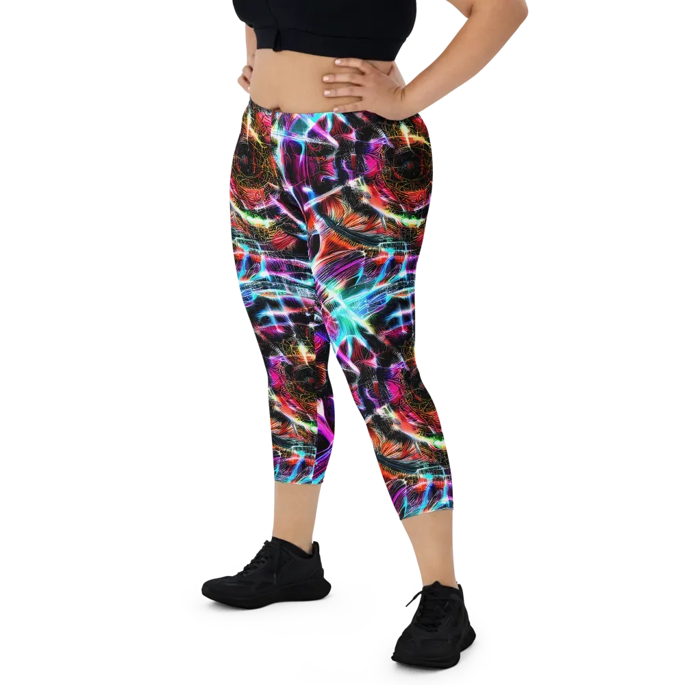 Laser Tempest on Capri Leggings — Front