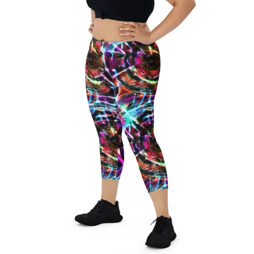 Laser Tempest on a Capri Leggings