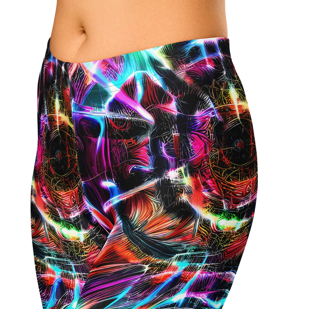 Laser Tempest on Capri Leggings — Zoomed-in