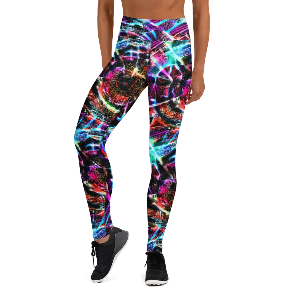 Laser Tempest on Yoga Leggings — Front
