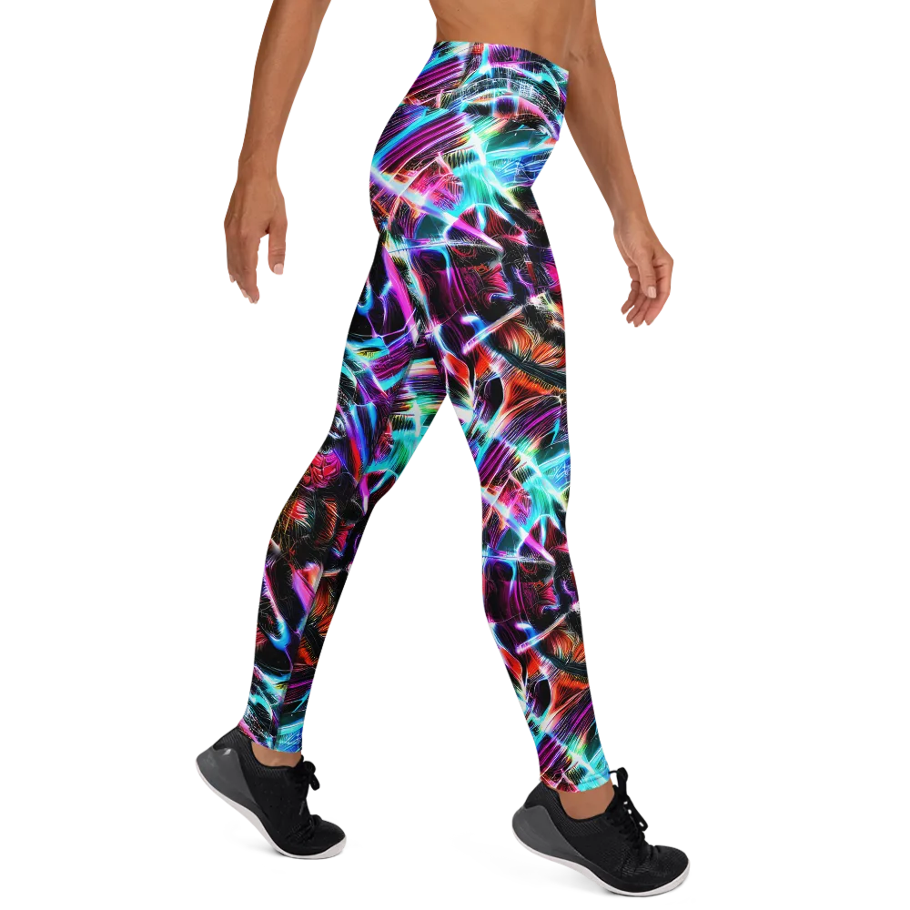 Laser Tempest on Yoga Leggings — Right
