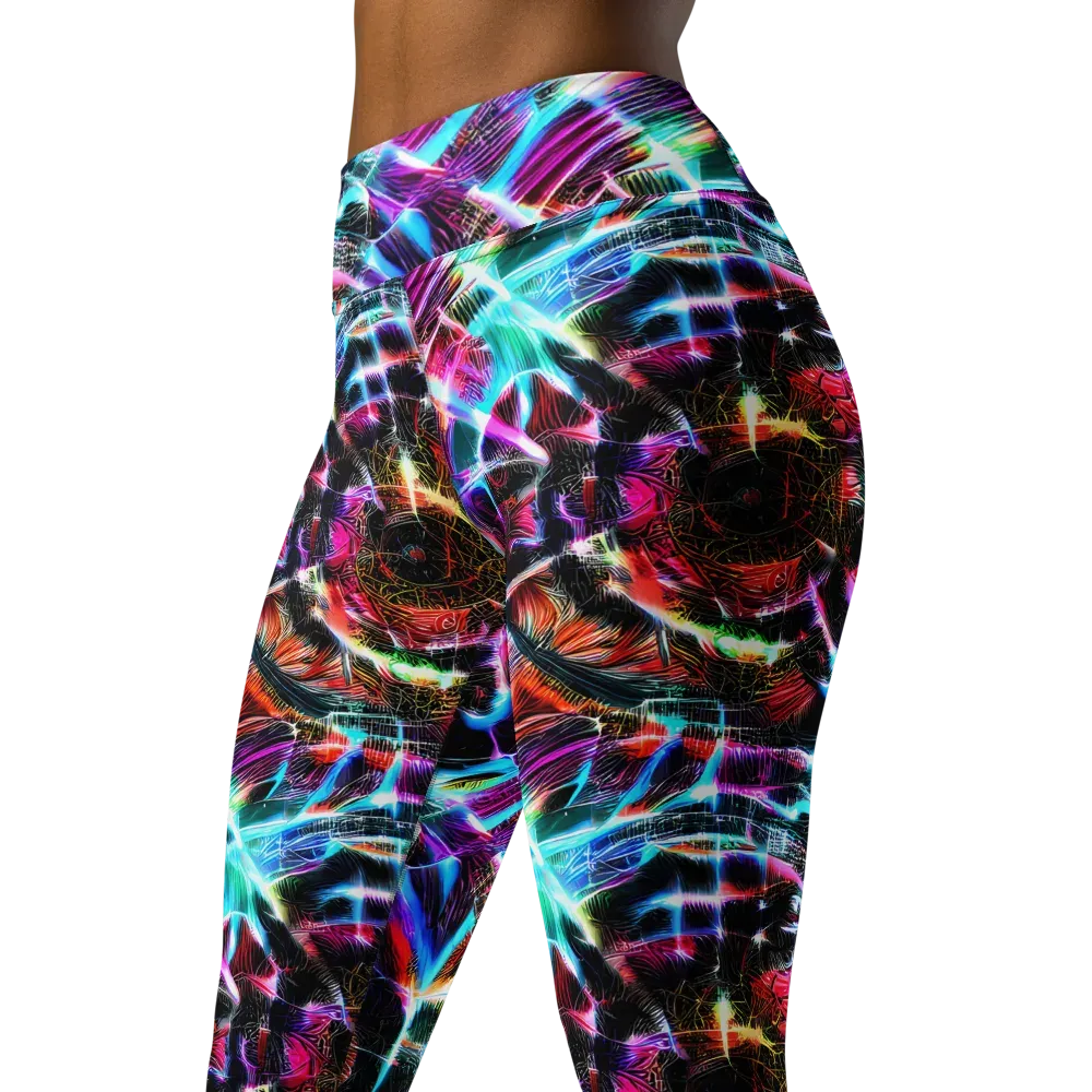 Laser Tempest on Yoga Leggings — Left Front