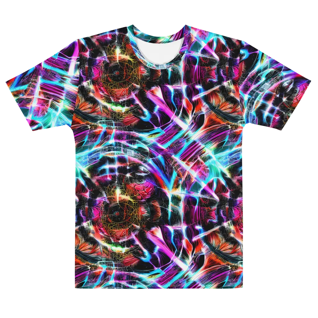 Laser Tempest on Men's Cotton Crew Neck T-Shirt — Front