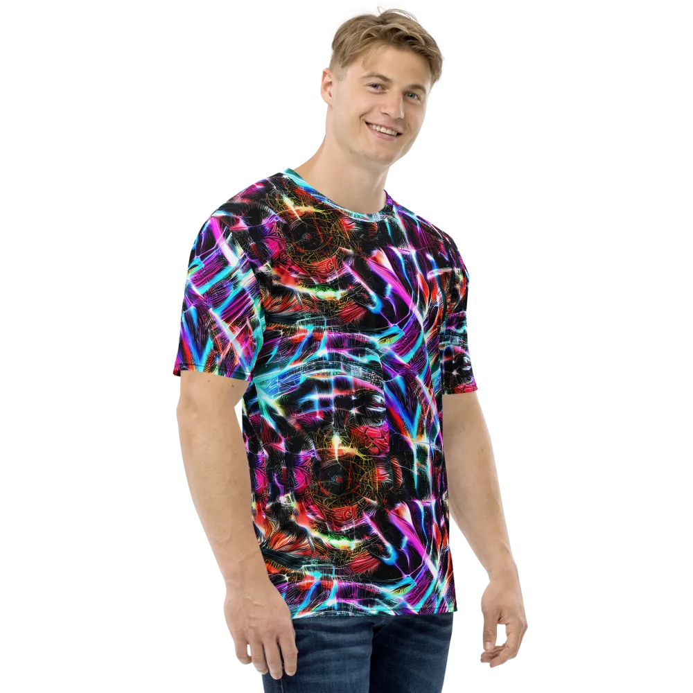 Laser Tempest on Men's Crew Neck T-Shirt — Right