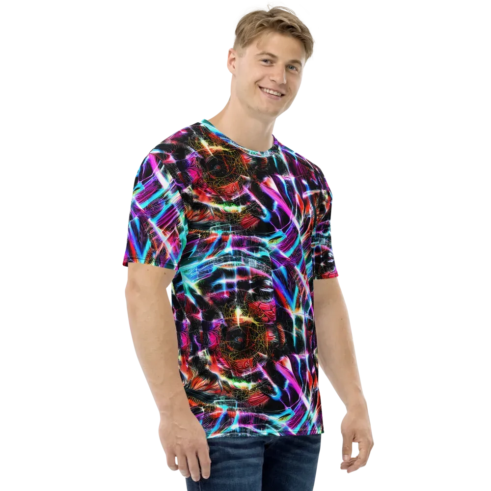 Laser Tempest on Men's Crew Neck T-Shirt — Right