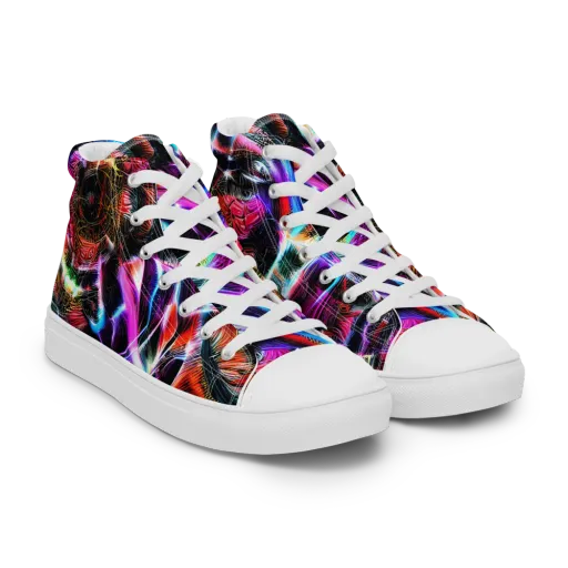 Laser Tempest on a Men's High Top Canvas Shoes