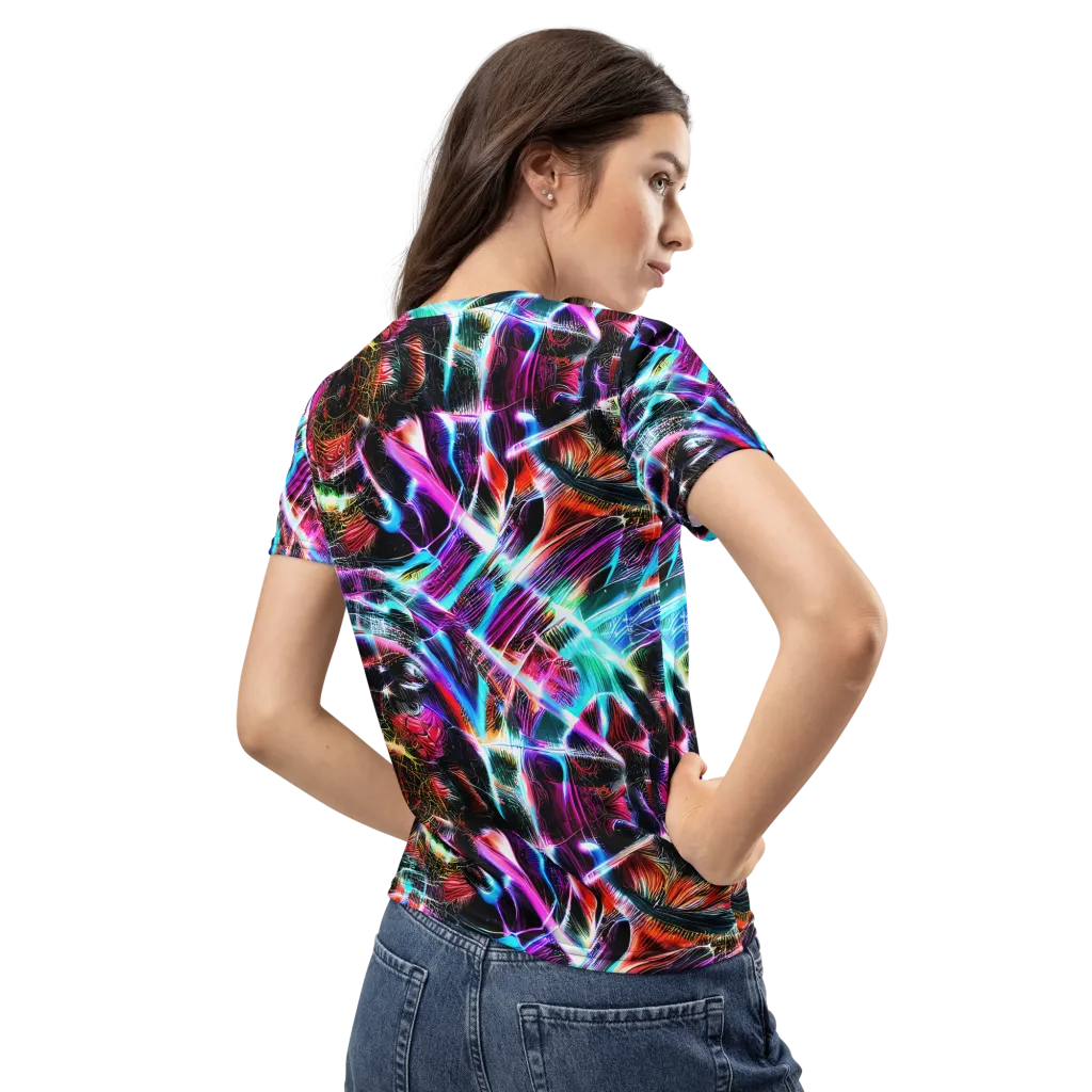 Laser Tempest on Women's Crew Neck T-Shirt — Back