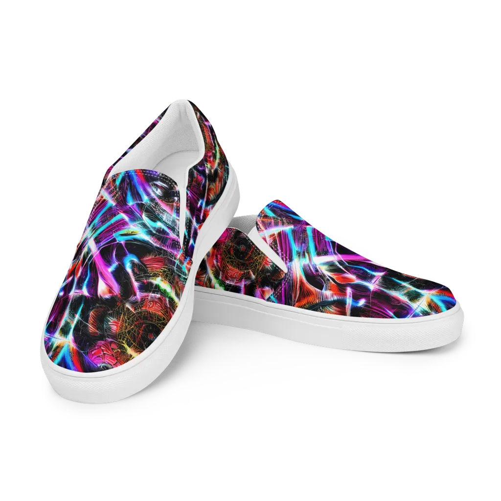 Laser Tempest on Men's Slip-On Canvas Shoes — Left Front