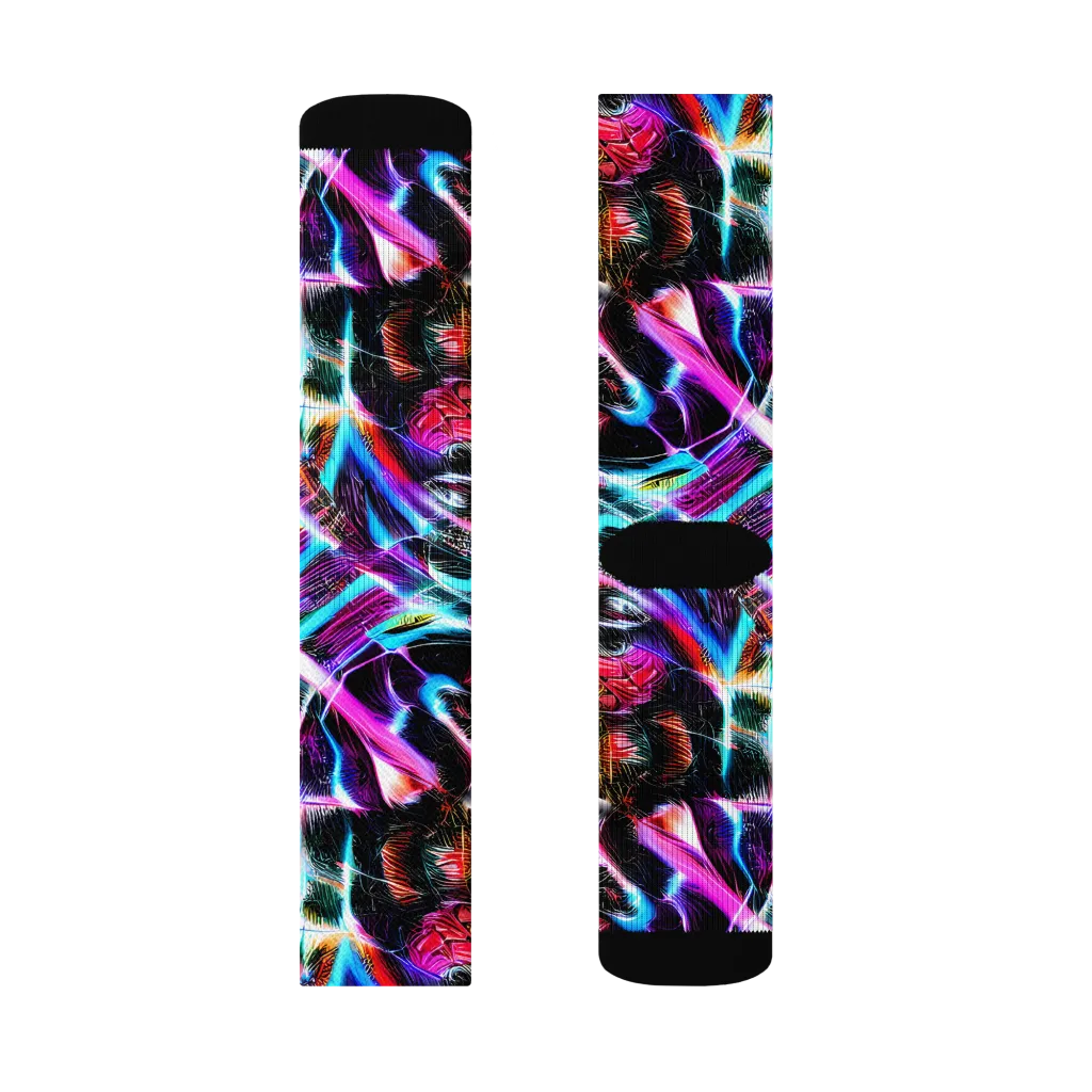 Laser Tempest on Socks — Right Sock