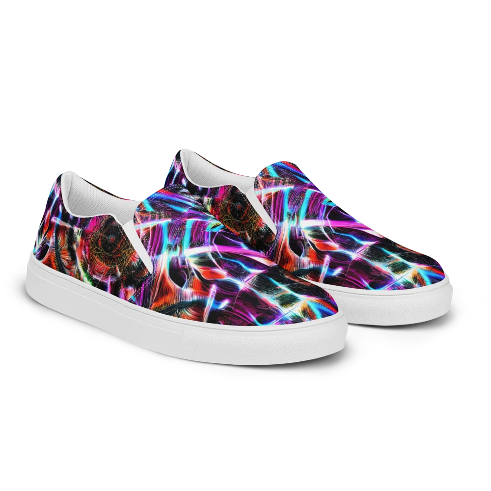 Laser Tempest on Women's Slip-On Canvas Shoes — Right Front