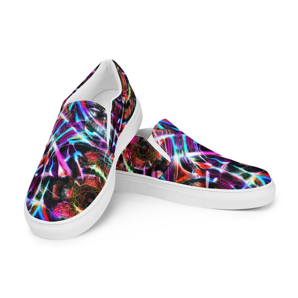 Laser Tempest on Women's Slip-On Canvas Shoes — Left Front