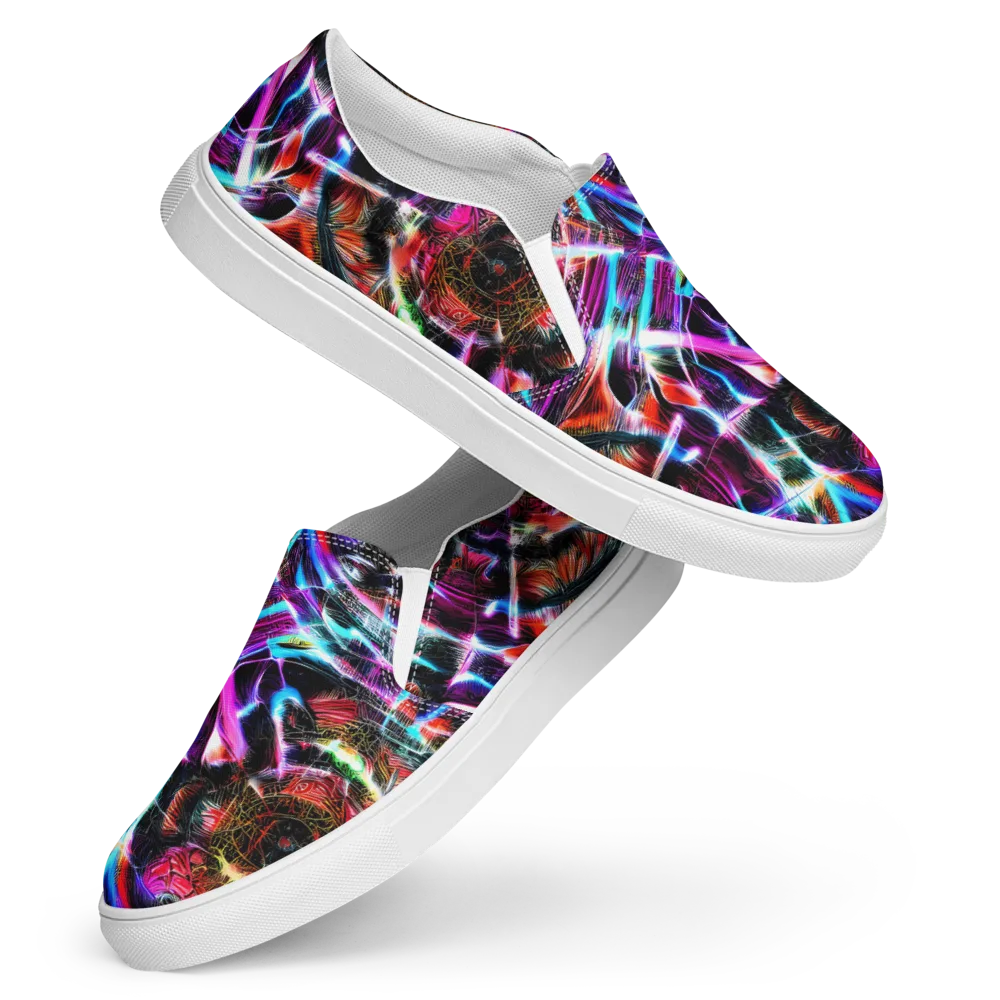 Laser Tempest on Women's Slip-On Canvas Shoes — Front