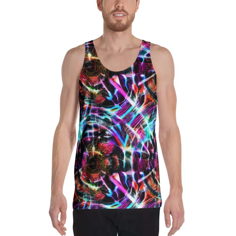 Laser Tempest on Men's Tank Top — Front