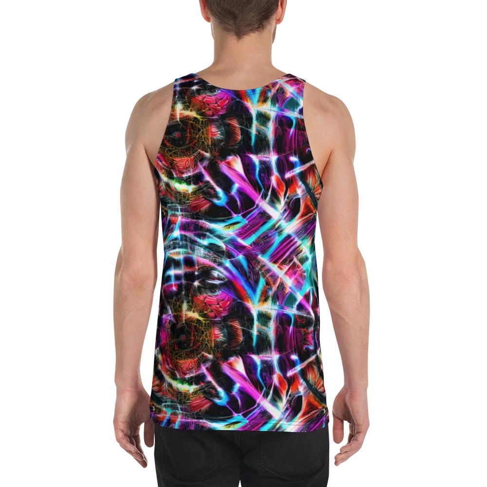 Laser Tempest on Men's Tank Top — Back