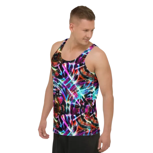 Laser Tempest on a Men's Tank Top
