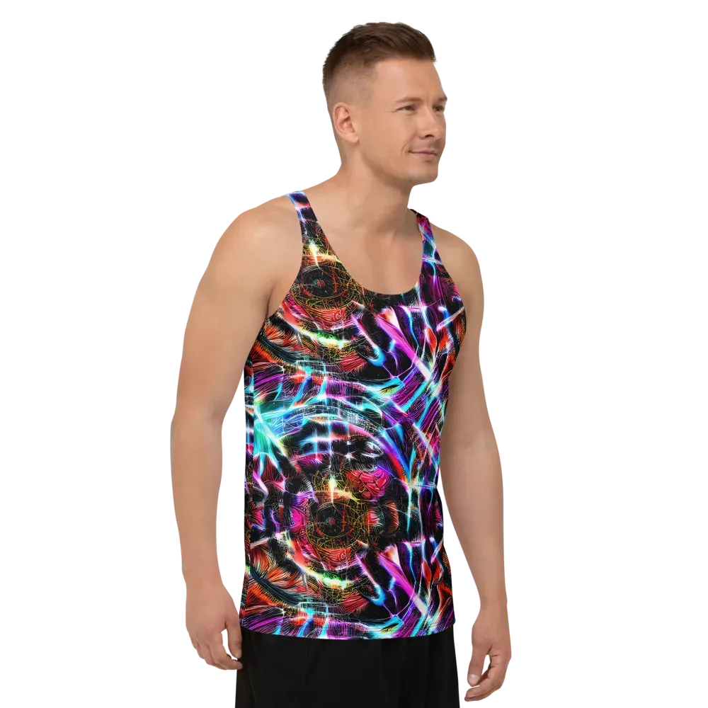 Laser Tempest on Men's Tank Top — Right Front