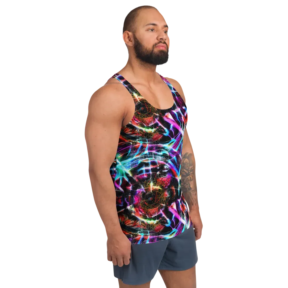 Laser Tempest on Men's Tank Top — Right Front