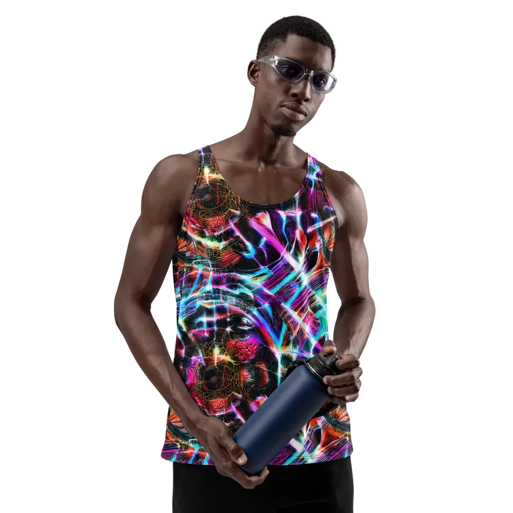 Laser Tempest on Men's Tank Top — Front