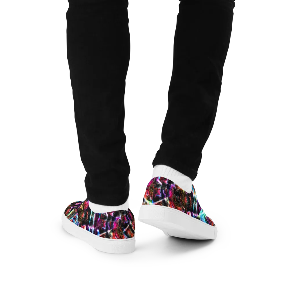 Laser Tempest on Men's Lace-Up Canvas Shoes — Back