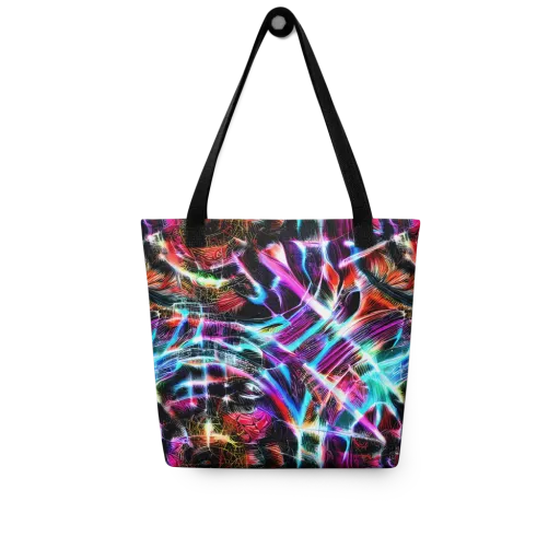 Laser Tempest on a Tote Bag