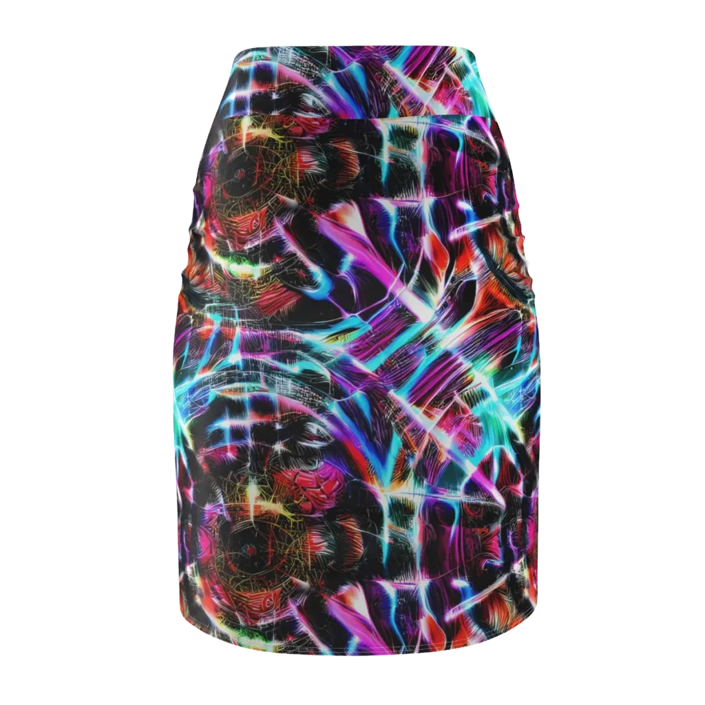 Laser Tempest on Pencil Skirt — Back