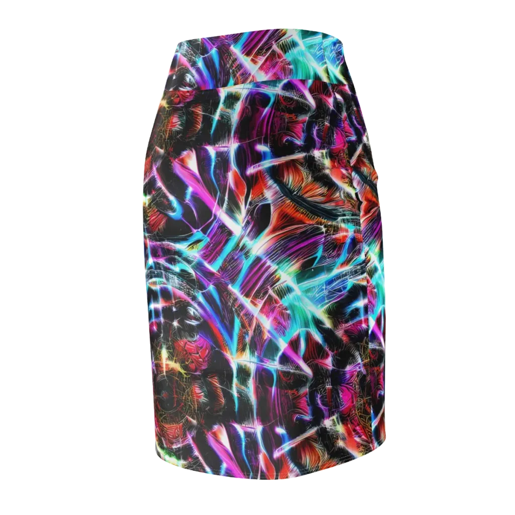 Laser Tempest on Pencil Skirt — Back Side