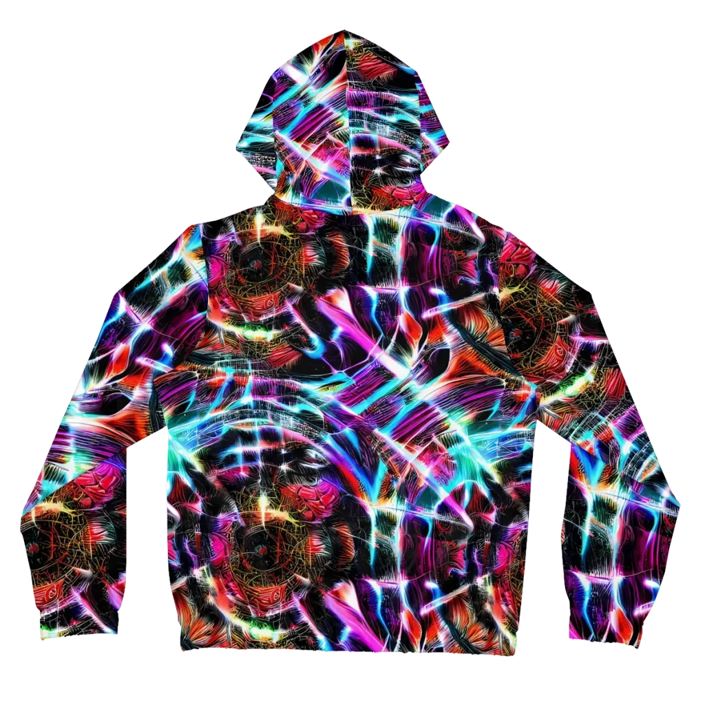 Laser Tempest on Women's Full-Zip Hoodie — Back