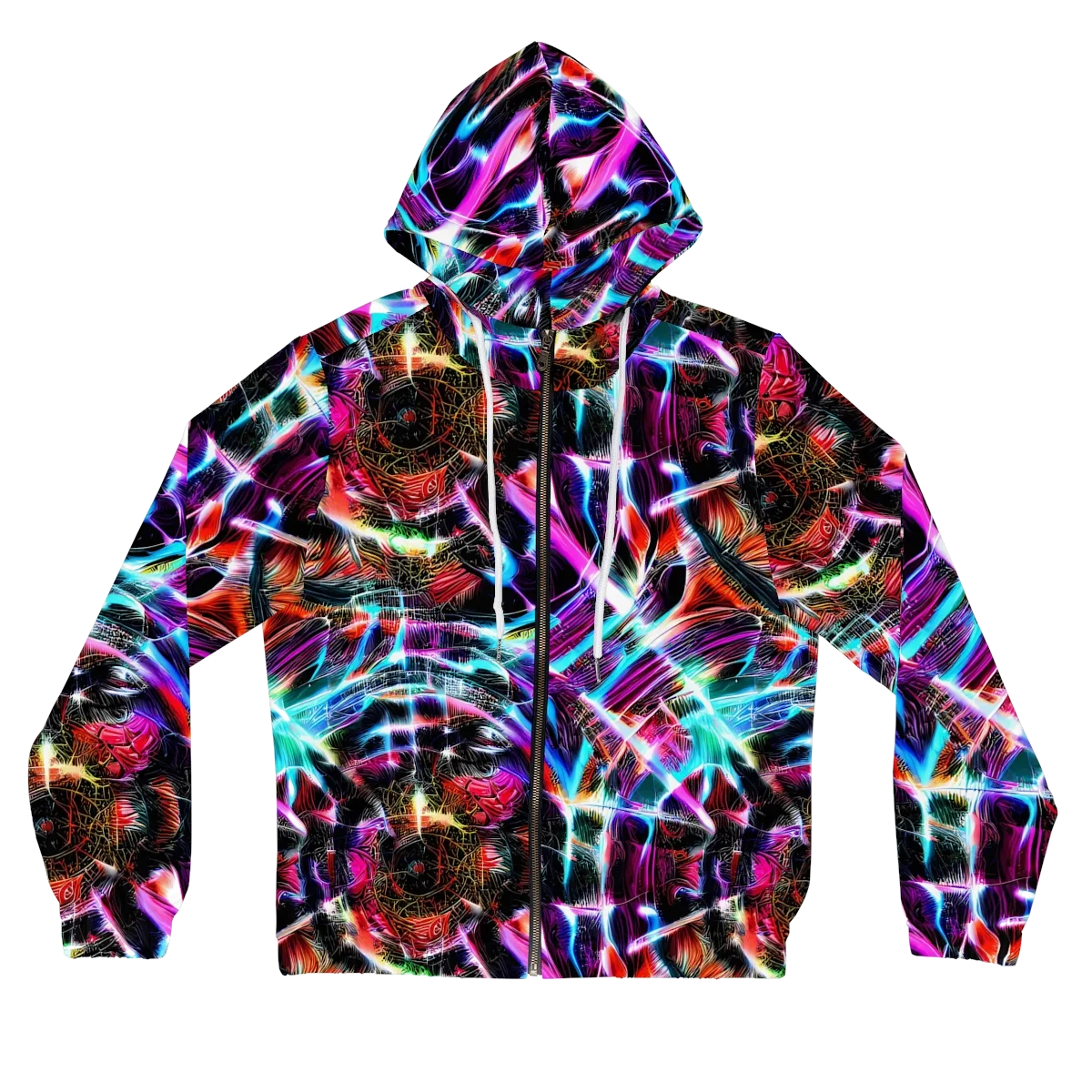 Laser Tempest on Women's Full-Zip Hoodie — Front