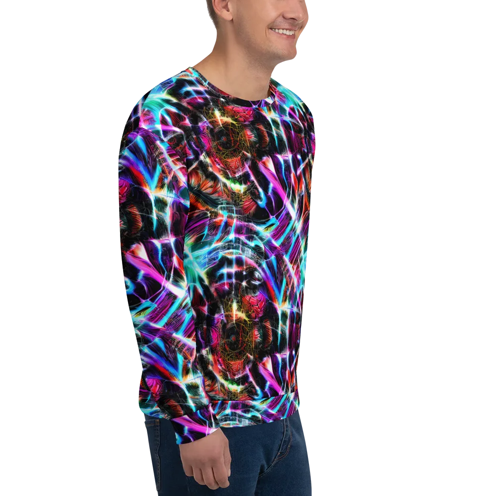 Laser Tempest on Sweatshirt — Right Front