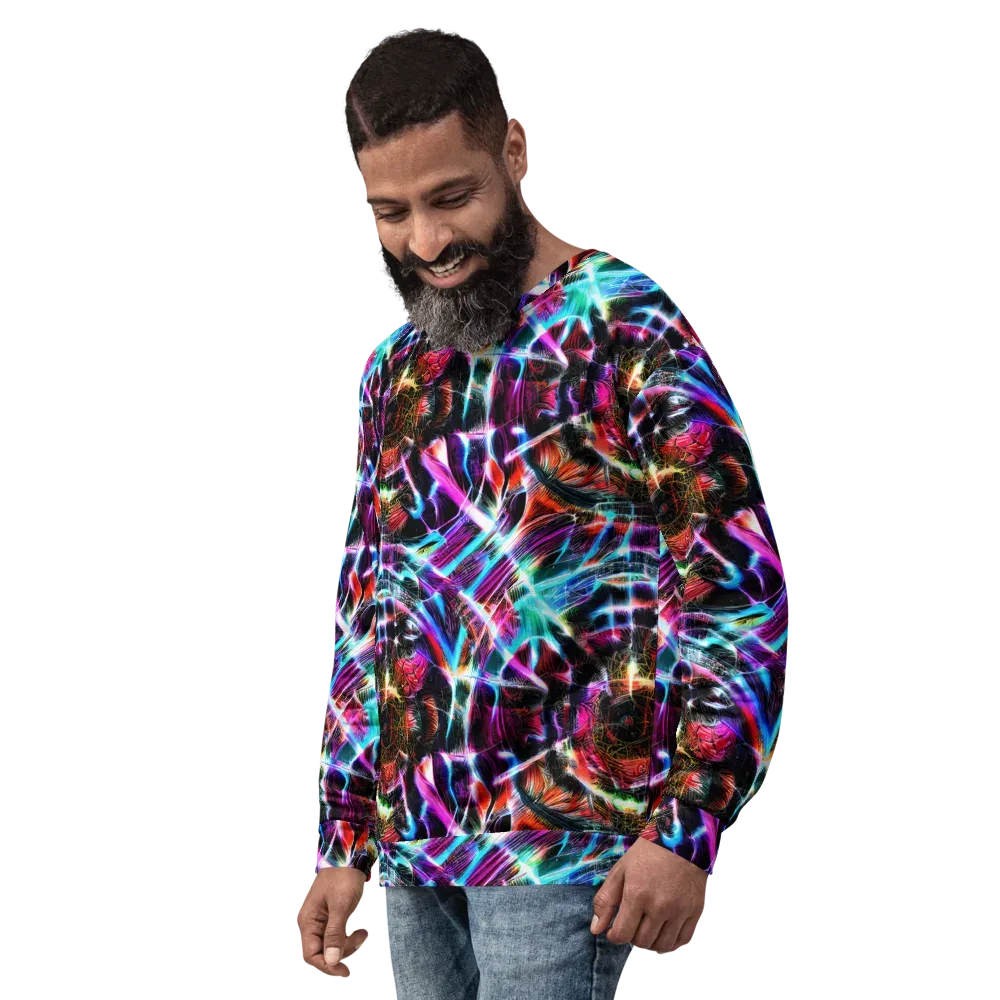 Laser Tempest on Sweatshirt — Left Front