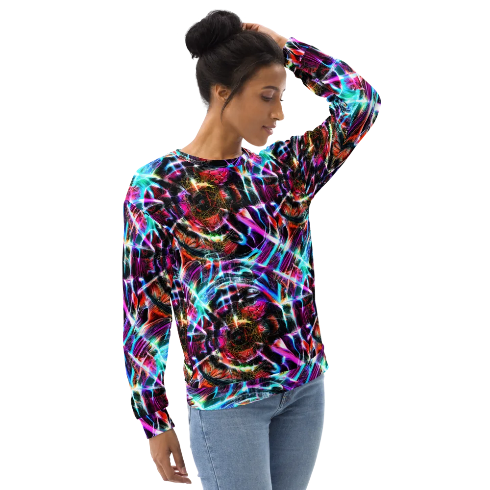 Laser Tempest on Sweatshirt — Right Front