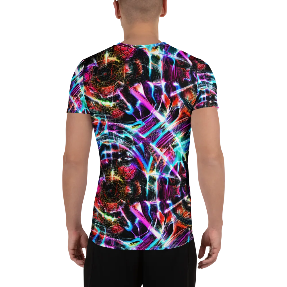 Laser Tempest on Men's Athletic T-Shirt — Back