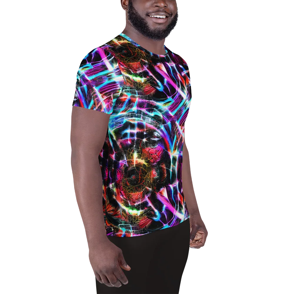 Laser Tempest on Men's Athletic T-Shirt — Right